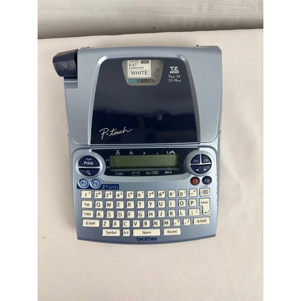 Brother P-Touch PT-1830 Label Maker Blue Desktop Labeling System QWERTY Keyboard
